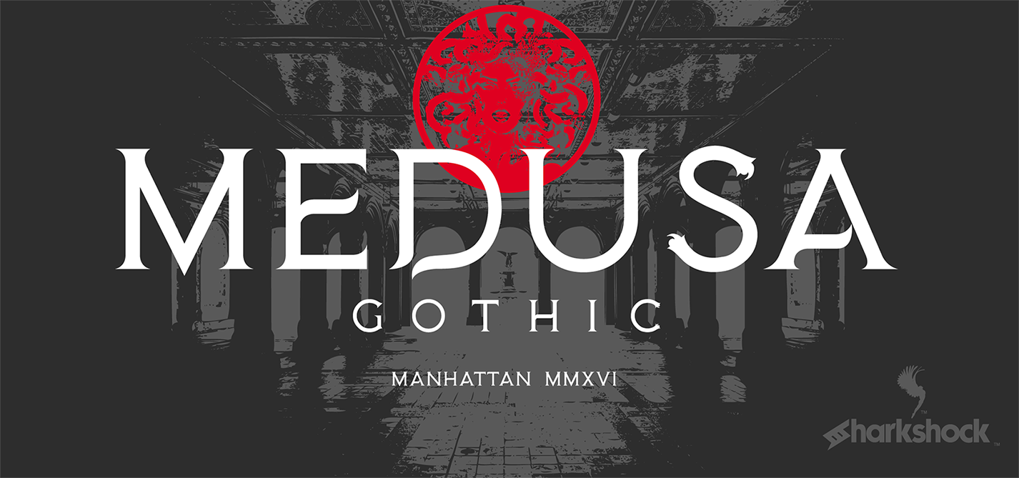 Пример шрифта Medusa Gothic